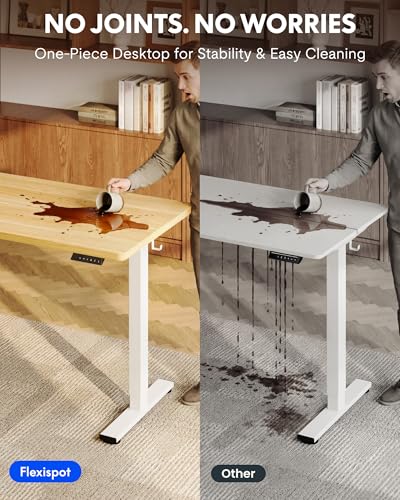FLEXISPOT 48x24 156E Seamless Electric Height Adjustable Standing Desk