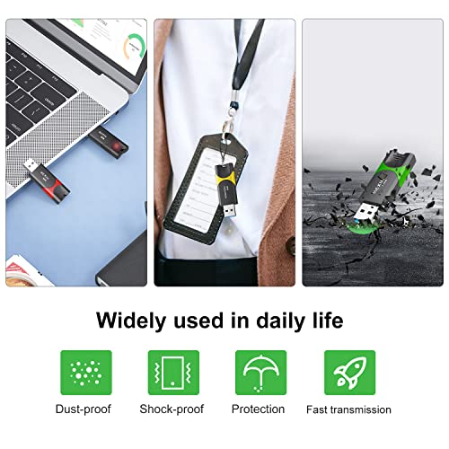 KEXIN 64GB USB 2.0 Flash Drive - 5 Pack