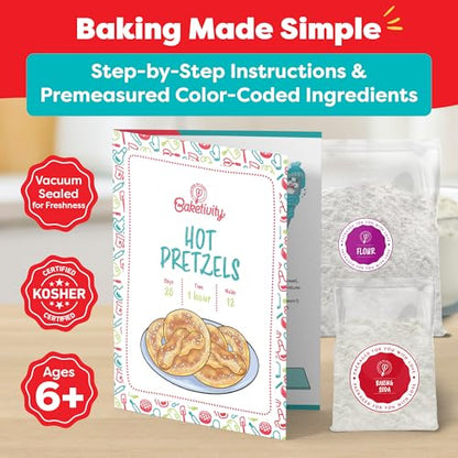 Baketivity 24.8 Ounce Pretzel Making Kit (Model: B09624PPVN)