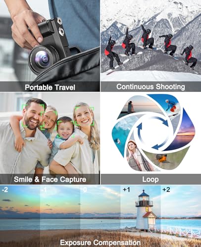 Zostuic Compact DC101 48MP 2160p CMOS Digital Camera