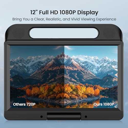 FANGOR 12 Inch F-BR114 1080P Portable Blu-ray Player