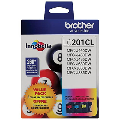 Brother LC2013PKS 3 Count Cyan Ink Cartridge - Genuine, Inkjet