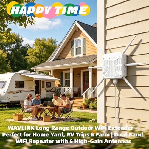 WAVLINK AX3000 Outdoor Access Point WN588HX3-B Dual-Band WiFi 6 802.11ax 3000 Mbps