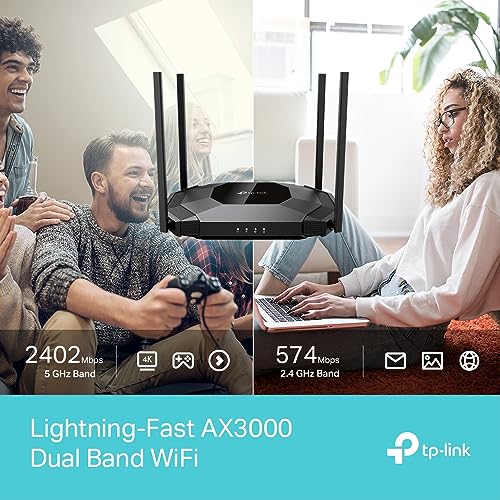 TP-Link TL-WA3001 Dual-Band Wireless Access Point | Wi-Fi 6 | 3000 Mbps | 4 Fixed Antennas | 1 Ethernet Port | 48 Volts