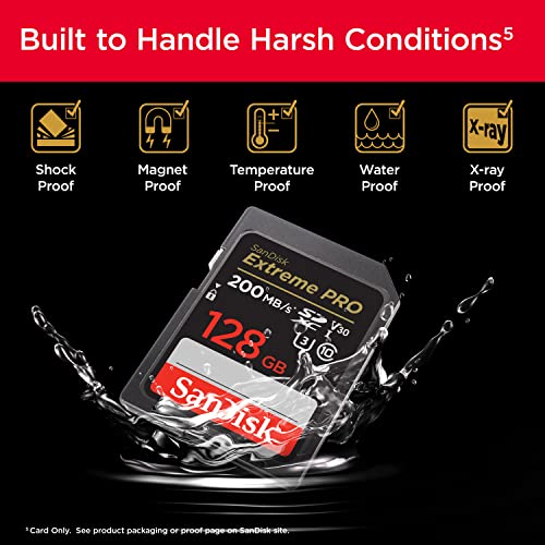 SanDisk 128GB Extreme PRO SDXC UHS-I Card - SDSDXXD-128G-GN4IN