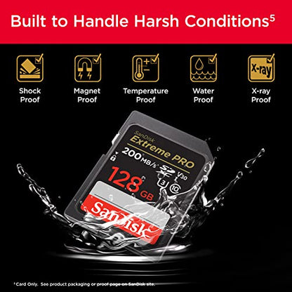 SanDisk 128GB Extreme PRO SDXC UHS-I Card - SDSDXXD-128G-GN4IN