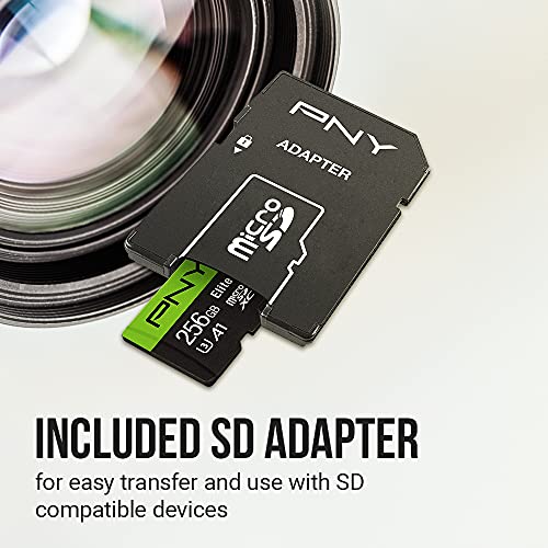 PNY 64GB P-SDU64GX3U3100EX-GE microSDXC Flash Memory Card, 100MB/s Read Speed, Class 10, U3, V30
