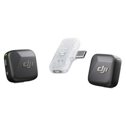 DJI 2 Transmitters 1 Receiver DMMT01 Wireless Microphone System Mini Lavalier Omnidirectional