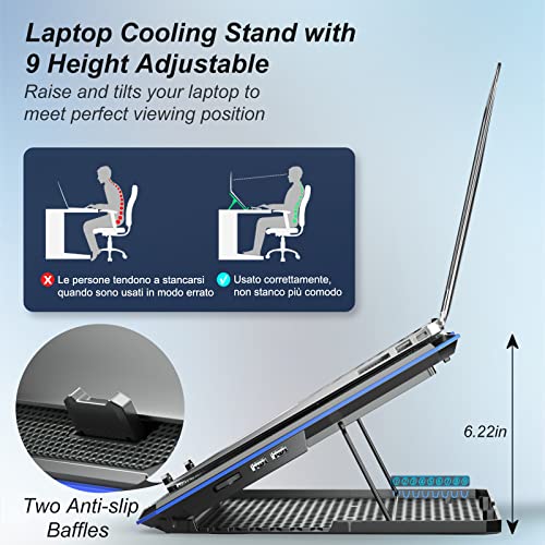 ICE COOREL Laptop Cooling Pad 16.14x11.6x1 inches Model ICE-K15-FBA