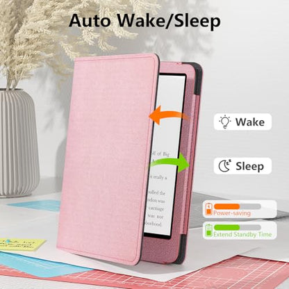 Lainergie Kindle Paperwhite 7"/6.8" Case PU Shell Cover with Stand and Auto Sleep/Wake Feature