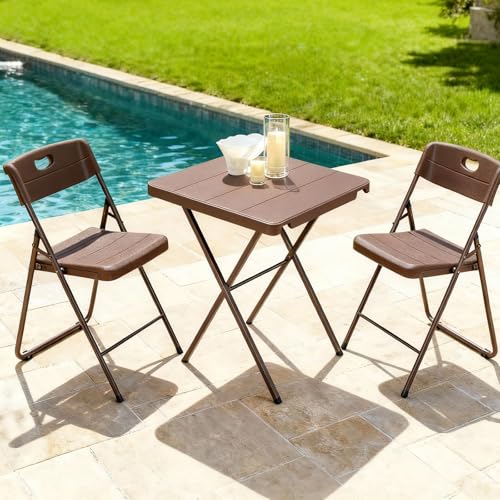 MAKE CHANGES 27" SC-YN-HWCFZ-BN Square Folding Table