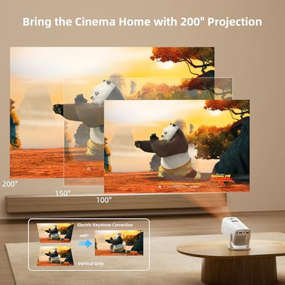 Sainyer Portable Mini Projector Q100 1920 x 1080 1500 Lumen LCD