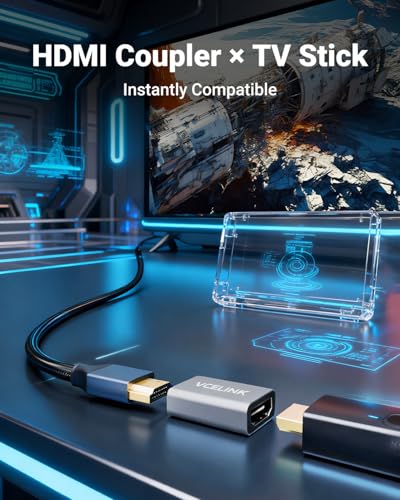 VCELINK HDMI Coupler 2 Pack Model AD006 8K 60Hz HDMI Female to Female Extension Adapter