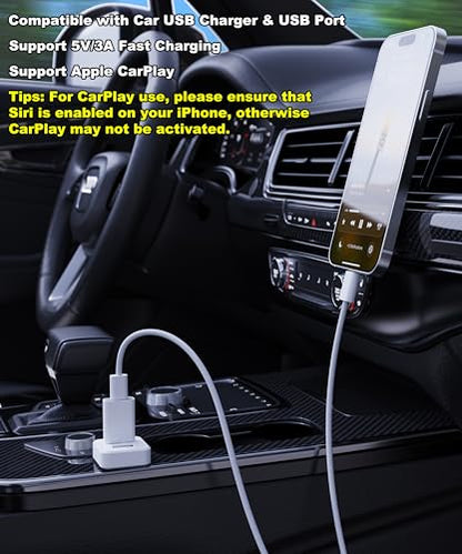 LMUBOY USB Male to USB-C Female Adapter Model RM White