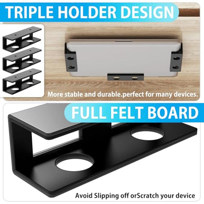 IRENPORU Under Desk Laptop Mount Holder M13803 Black Steel Table Bracket
