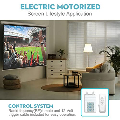 DINAH 120 Inch 120inch Projector Screen - Ceiling Mount - Matte Finish - 160 Degree Viewing Angle - Automatic Operation - Vinyl