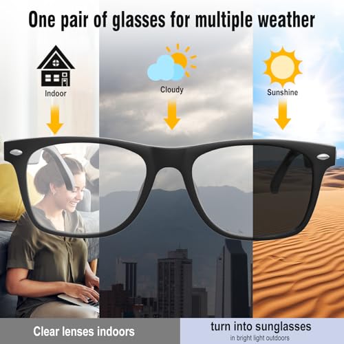 Giwbeiv 1.5" E13 Bluetooth Smart Glasses for Android and iOS Devices