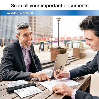 Epson 13.15" WorkForce ES-50 Document Scanner 1200 dpi USB 2.1W Portable
