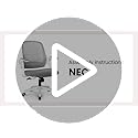 NEO CHAIR Mesh Chair NEC-BLACK Adjustable Height, Ergonomic, Indoor Office Chair