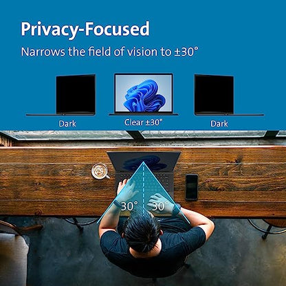 Kensington 14 inch K55254WW Removable Laptop Privacy Filter 16:10 Anti-Glare