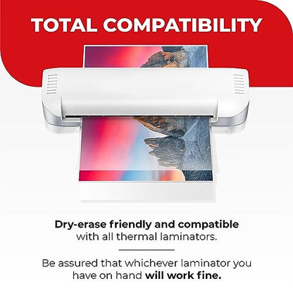 Simply Cool 150 Count 5MIL Laminating Sheets Multi-Sized Pouches for Letter, ID Badge, and Card