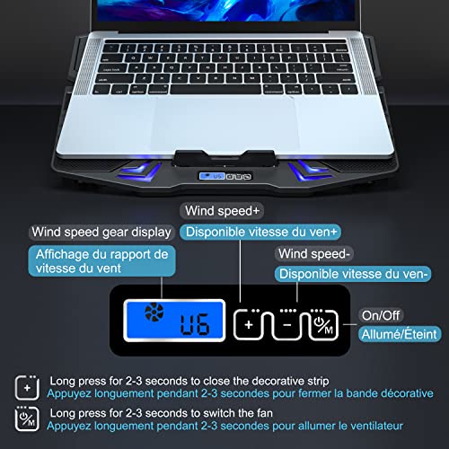 TopMate C5 13.78in Laptop Cooling Pad with 5 Fans