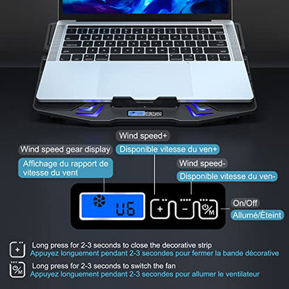 TopMate C5 13.78in Laptop Cooling Pad with 5 Fans