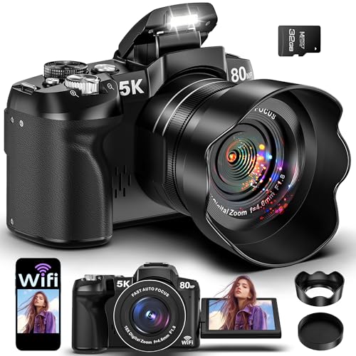 Notoldpine 3" 058NBU-2 80 MP 5K CMOS Compact Digital Camera