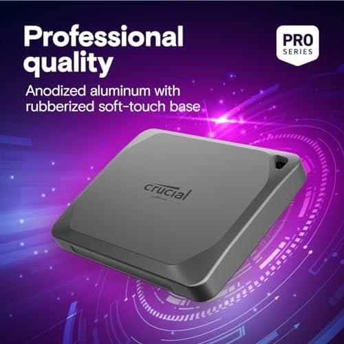 Crucial 1TB CT1000X9PROSSD902 Solid State Drive USB-C External Portable SSD