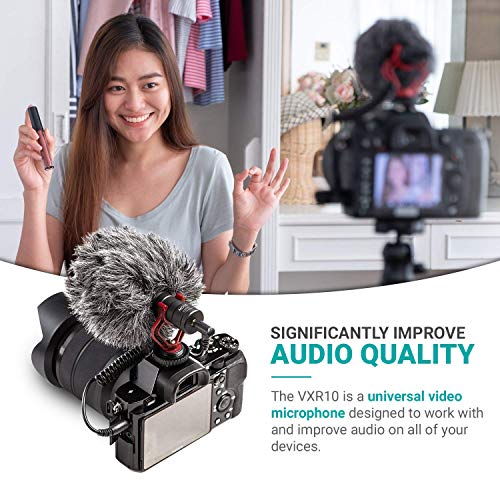 Movo 3.1" x 1.2" VXR10 Unidirectional Shotgun Microphone 1 Channel 18 KHz Frequency Response