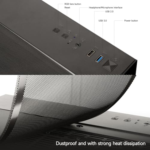 WIWB Tower PC wwr5go Ryzen 5 5500 512GB SSD 16GB RAM 4.4GHz