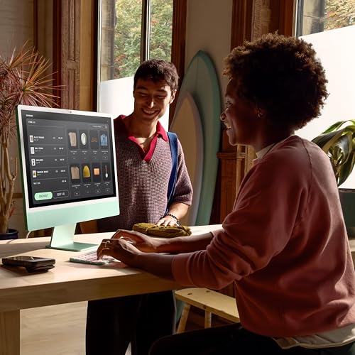 Apple 24-Inch MWUC3LL/A 4.5K Retina 3.2GHz M4 8-Core All-in-One Computer