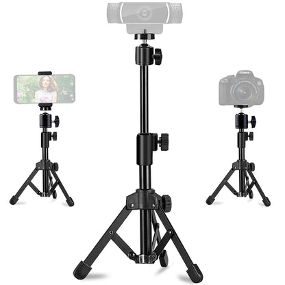 JCWINY 18 Inches WCM02 Webcam Tripod Stand 1080p Adjustable
