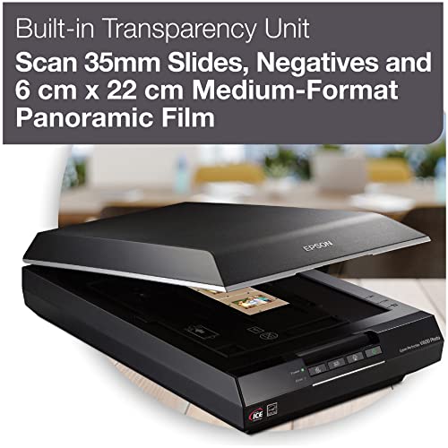 Epson 22.5"D x 7.5"W x 14.5"H Perfection V600 Film Scanner 9600 dpi USB CCD