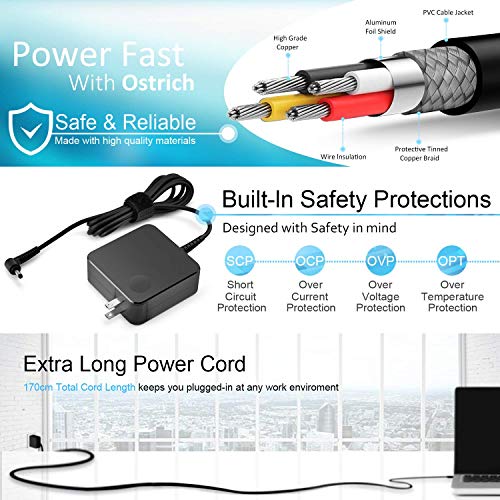 Ostrich 65W ADP65CLGC2A Wall Mount Laptop Power Adapter