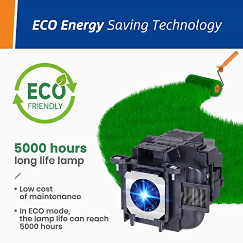 Woprolight 220V 140Wh ELP88 Projector Lamp A15 B15D 6000Lumens High Efficiency Indoor Use