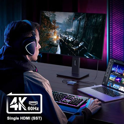 KOZYC USB C to Dual HDMI Adapter K2AD12UH 4K@60Hz