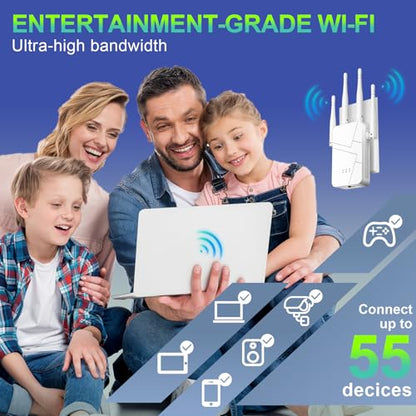 Finwarm 10.2 x 3.58 x 2.24 in WiFi Extender 300Mbps IEEE802.11B/G/N Long Range