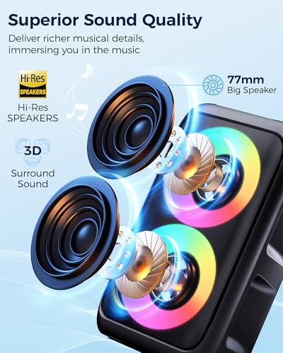 PWBSLAI 12" T-08 Speaker Metal, Plastic Portable Speaker
