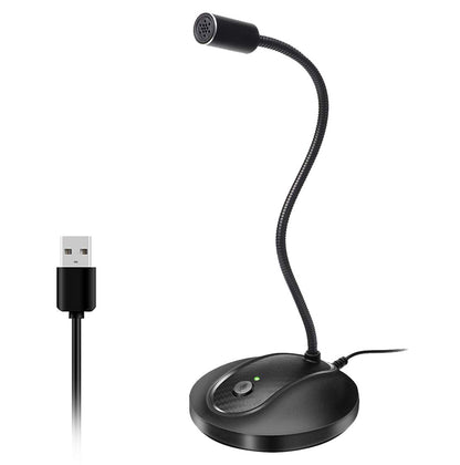 JOUNIVO JV-601 USB Microphone, Omnidirectional, 76 dB SNR, Corded Electric, Gooseneck