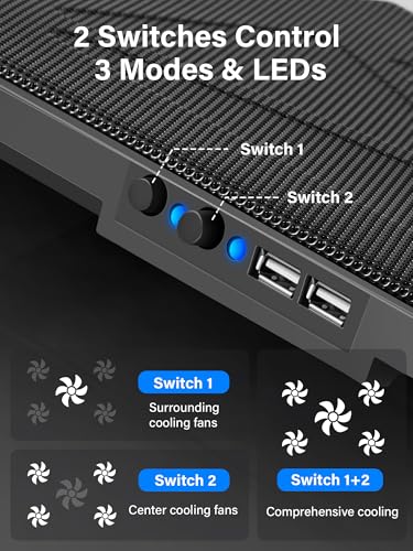 Kootek 14.96" x 11.81" x 1.38" LCP04 Laptop Cooling Pad