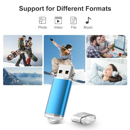 RAOYI 1GB USB 2.0 Flash Drive Model U215BL1G-10 Bulk Pack