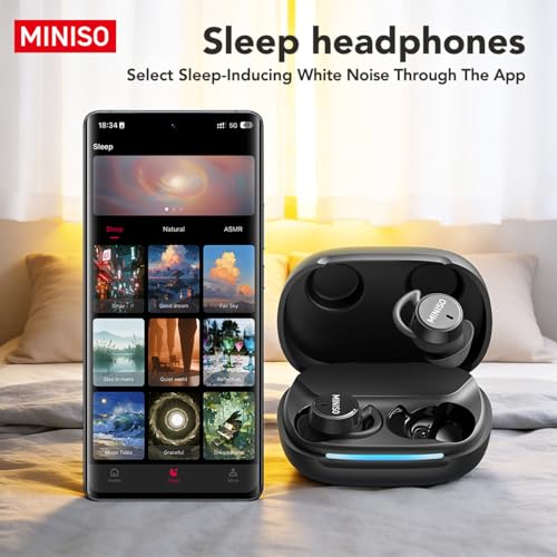 MINISO MS217 Earbuds Wireless Bluetooth 6.0 30 Hours Noise Cancellation Earbuds