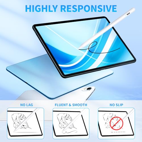 DRYMOKINI 503W Rechargeable Stylus Pen for Touchscreens, Compatible with Android & iOS Devices