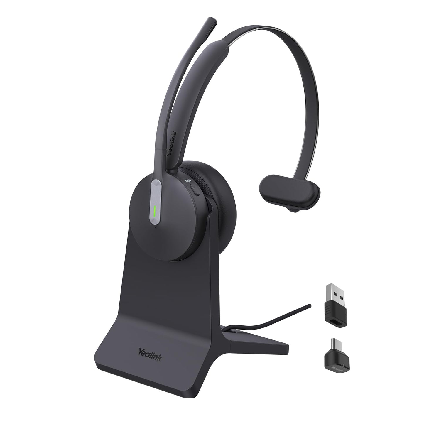 Yealink BH70 Mono Wireless Headset with Stand Teams USB-C/A