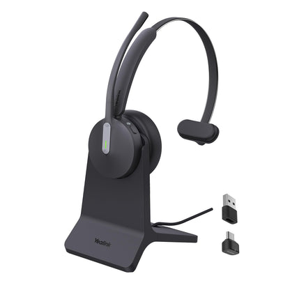 Yealink BH70 Mono Wireless Headset with Stand Teams USB-C/A