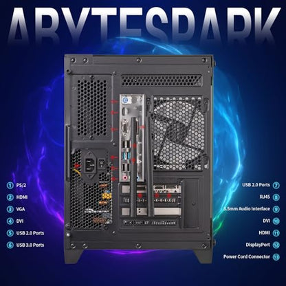 abytespark White AOV550 i5/16G/512GB/RX550 4G 1920x1080 Tower Computer