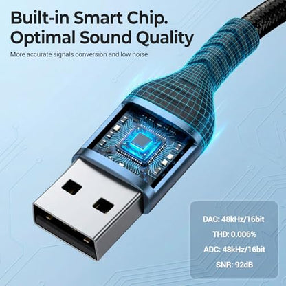 AUXNIU USB to 3.5mm Audio Adapter Model Number USBA3.5