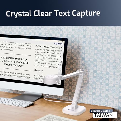 INSWAN 3" INS-1 8MP Document Camera with Video Capture