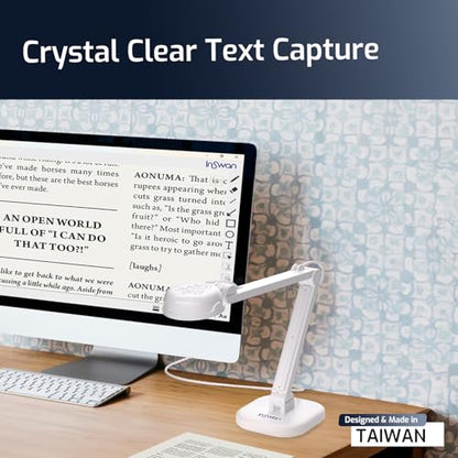 INSWAN 3" INS-1 8MP Document Camera with Video Capture